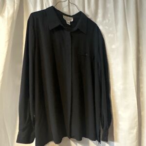 Vintage August Max Woman 100% Silk Blouse (Size 22W)